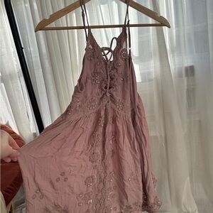 Mauve Free People Intimately Fairy Slip Dress